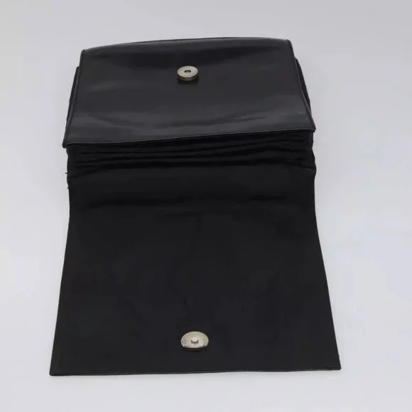 PRADA Hand Bag Nylon Leather Black Auth